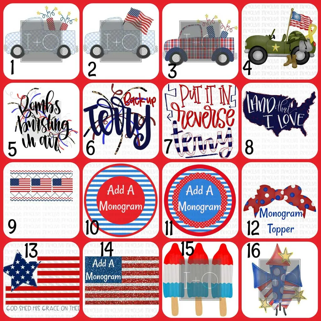4th of July Design Adult and Youth Shirts