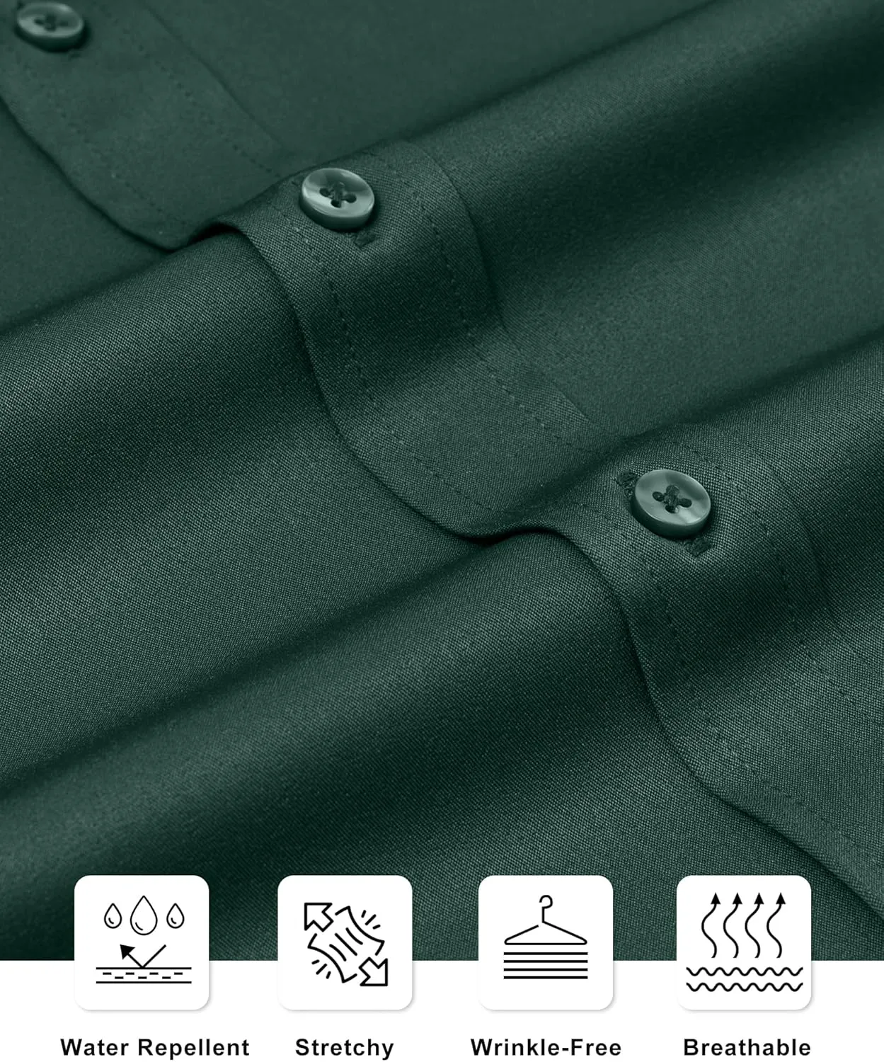 Alimens & Gentle Slim Fit Mens Dress Shirts for Men Button Down Long Sleeve Dress Shirts Wrinkle Free Formal Stain Proof