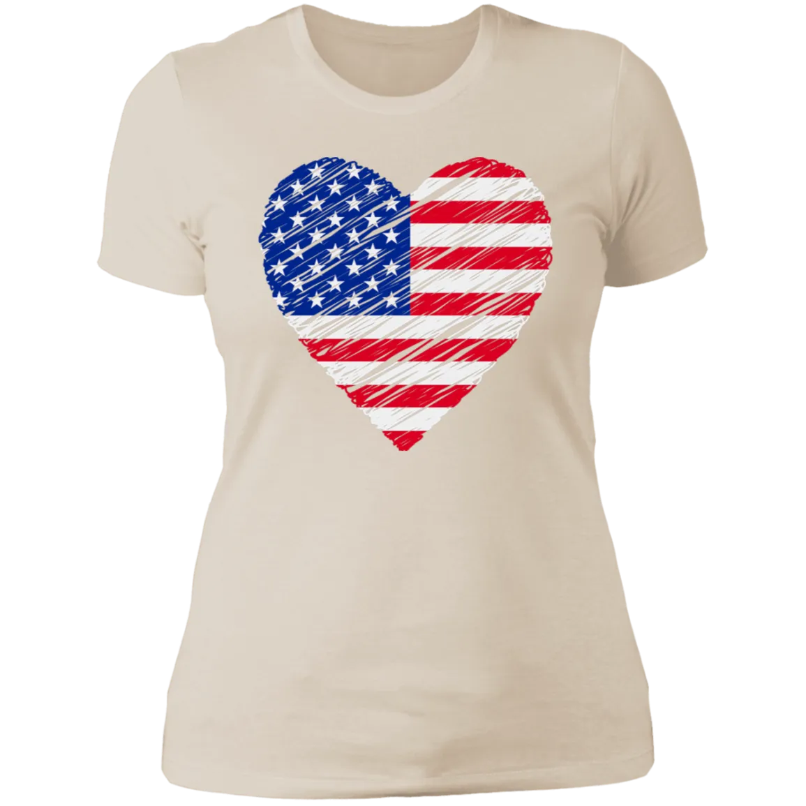 America Heart Ladies'  T-Shirt