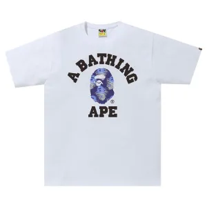 BAPE Storm College Tee 'White/Purple', white