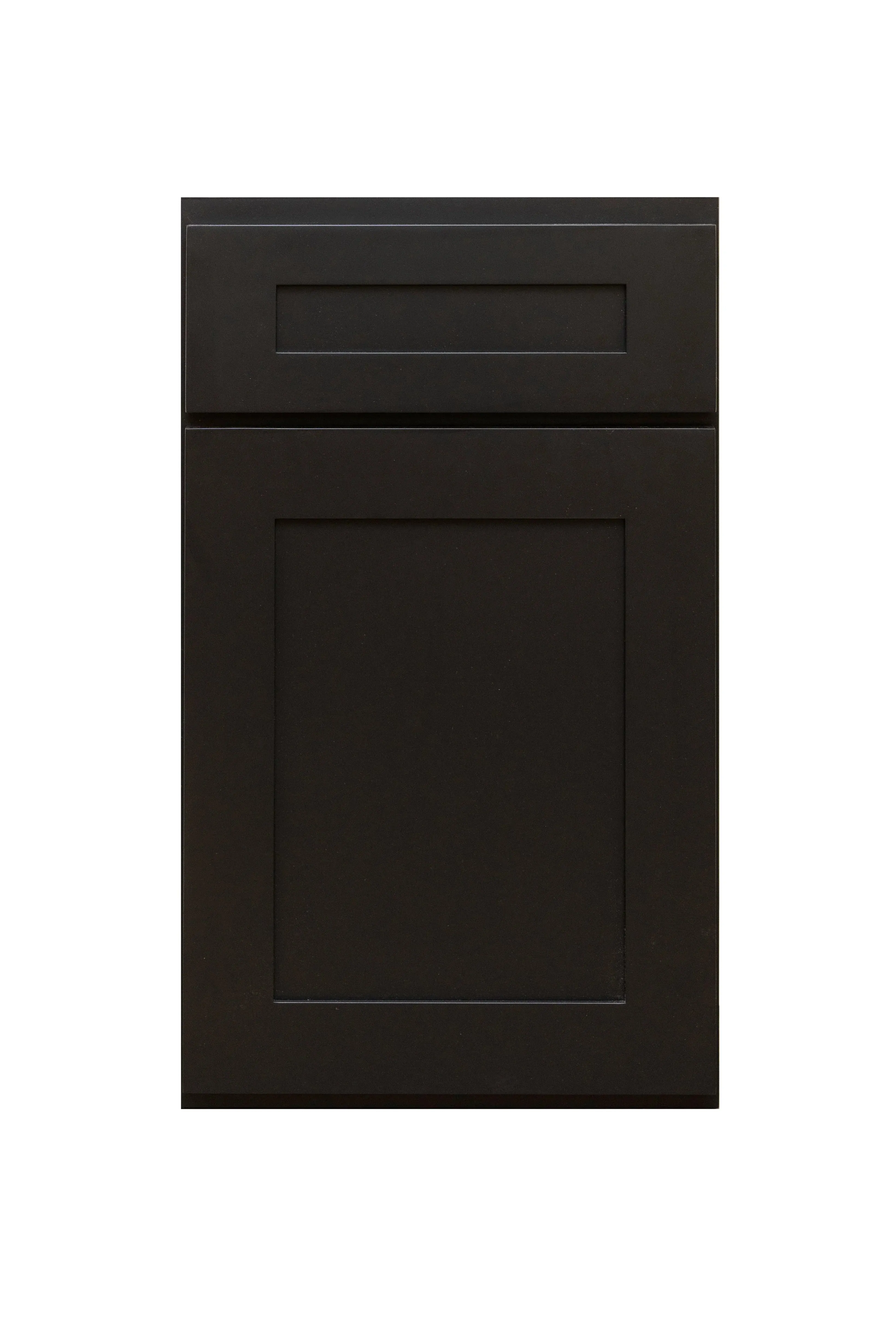 Base 24" - Pure Black 24 Inches 2 Drawer Base Cabinet/24''