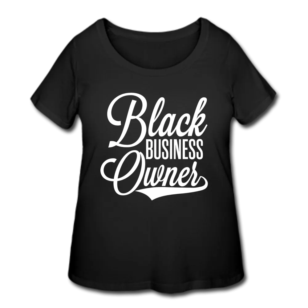 Black Business Owner Women’s Curvy T-Shirt