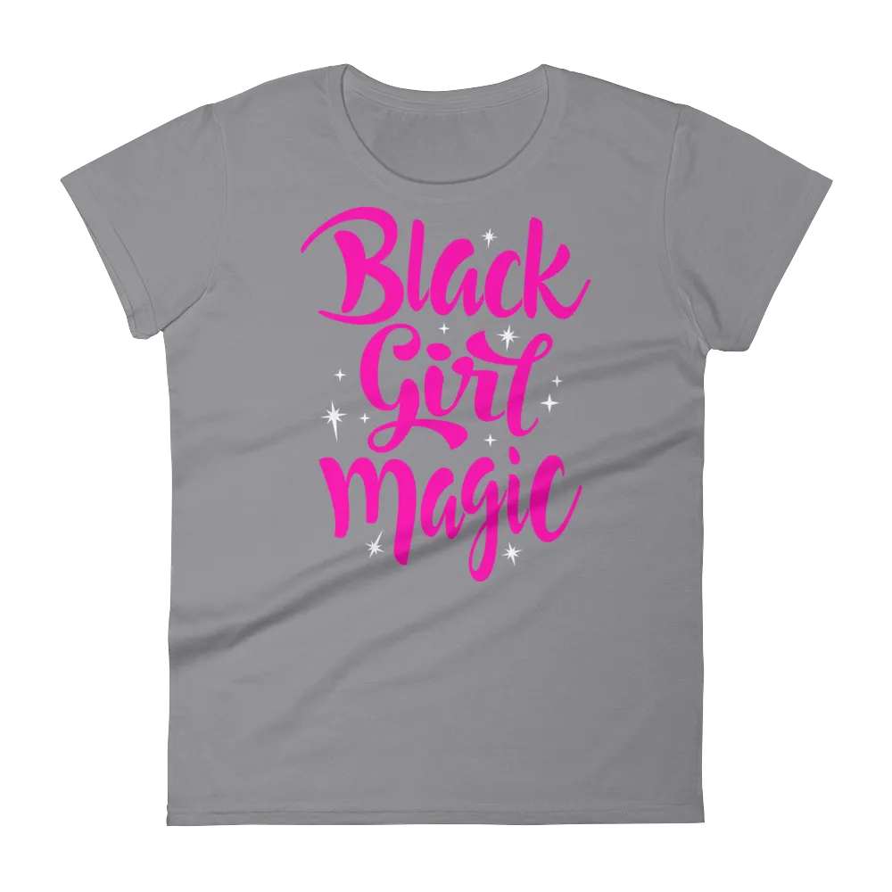 Black Girl Magic (Pink) Ladies short sleeve t-shirt