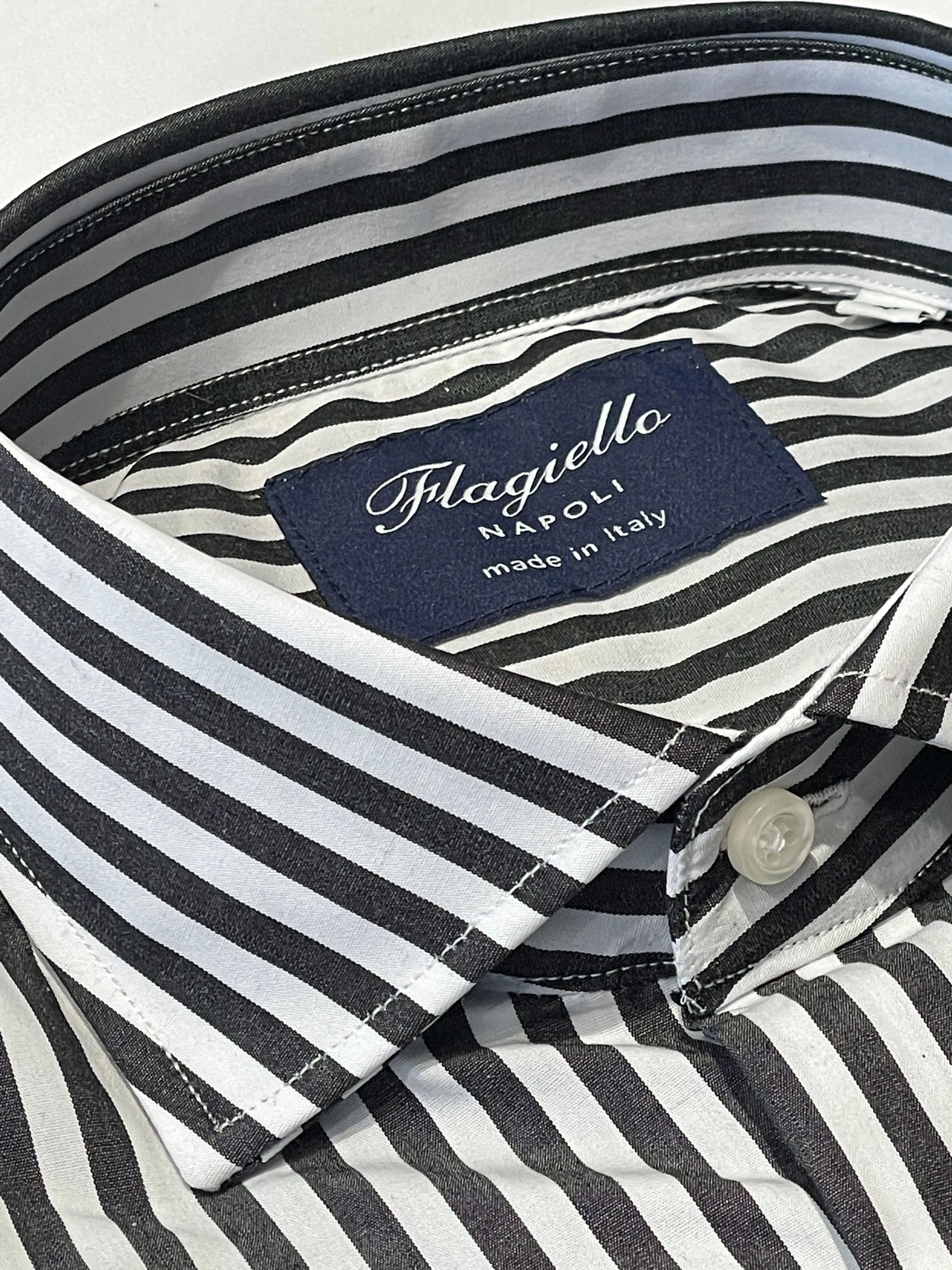Black Stripe Cotton Shirt
