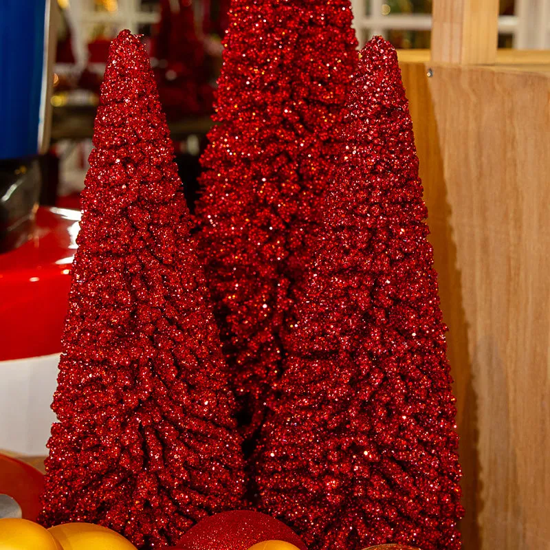 Bottle Brush Tree Red 50cm