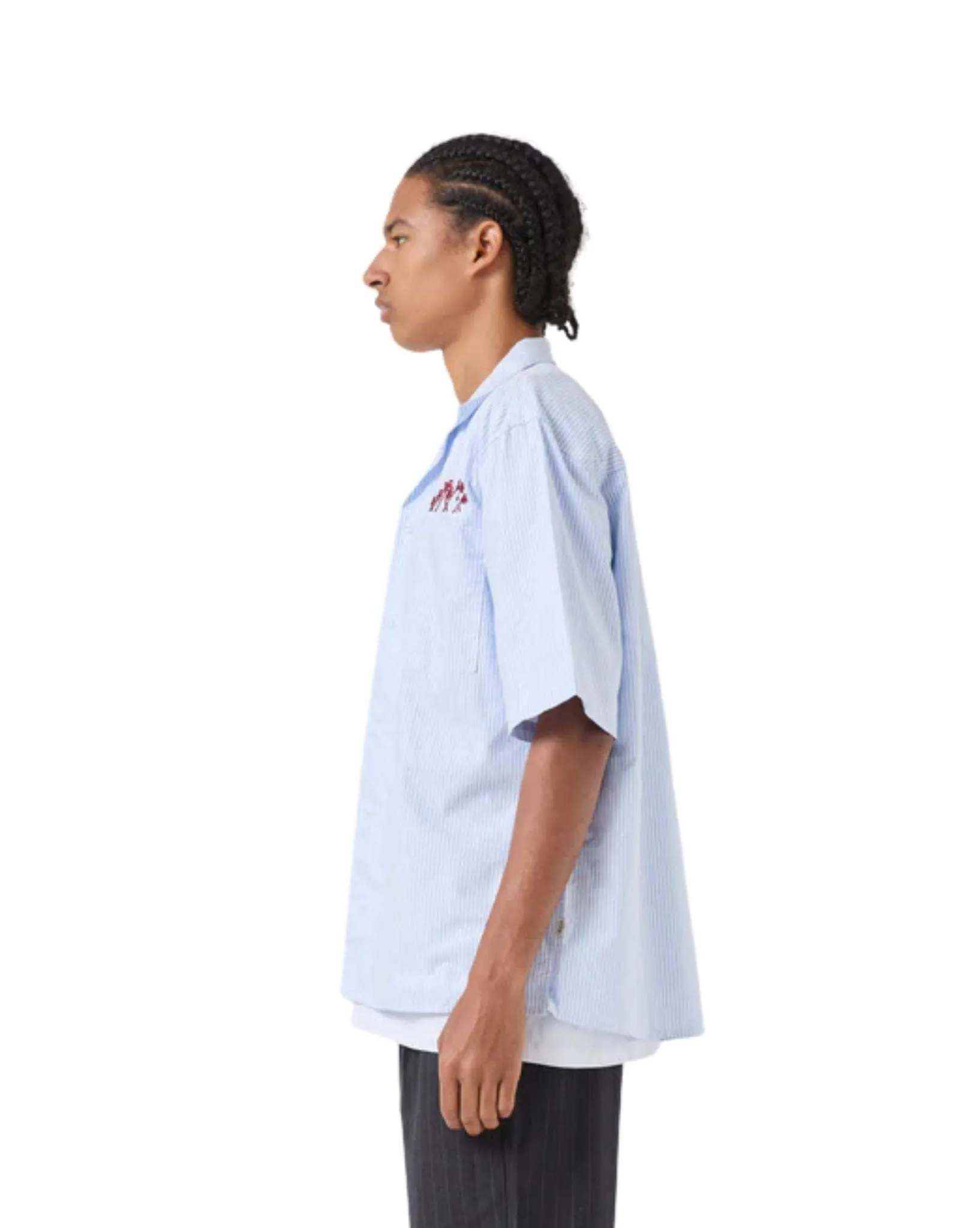 Boxy Shirt Blue Stripe