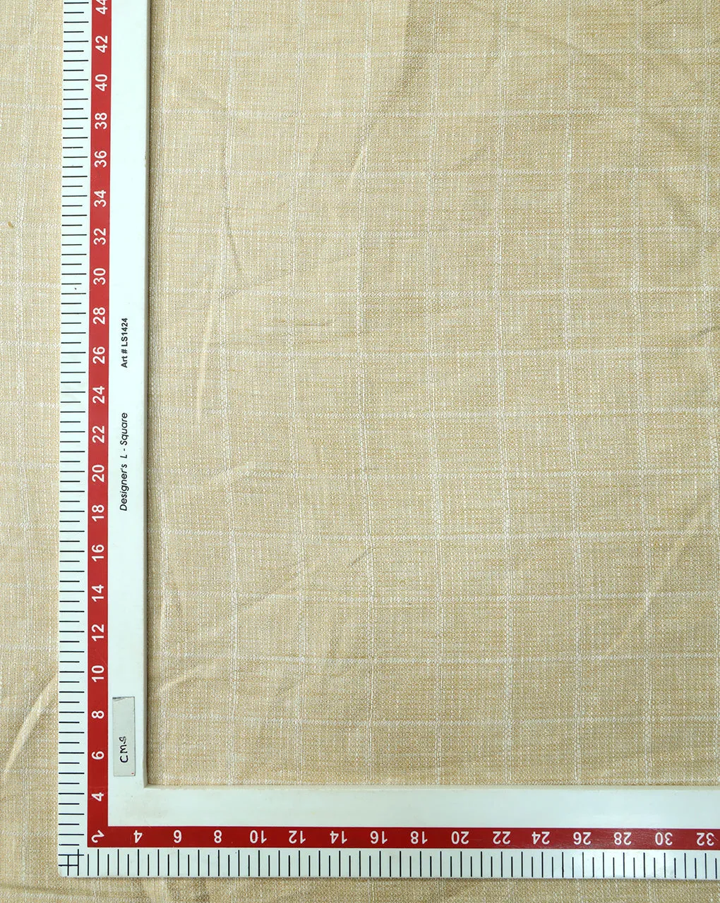 CHECKS DESIGN LINEN FABRIC