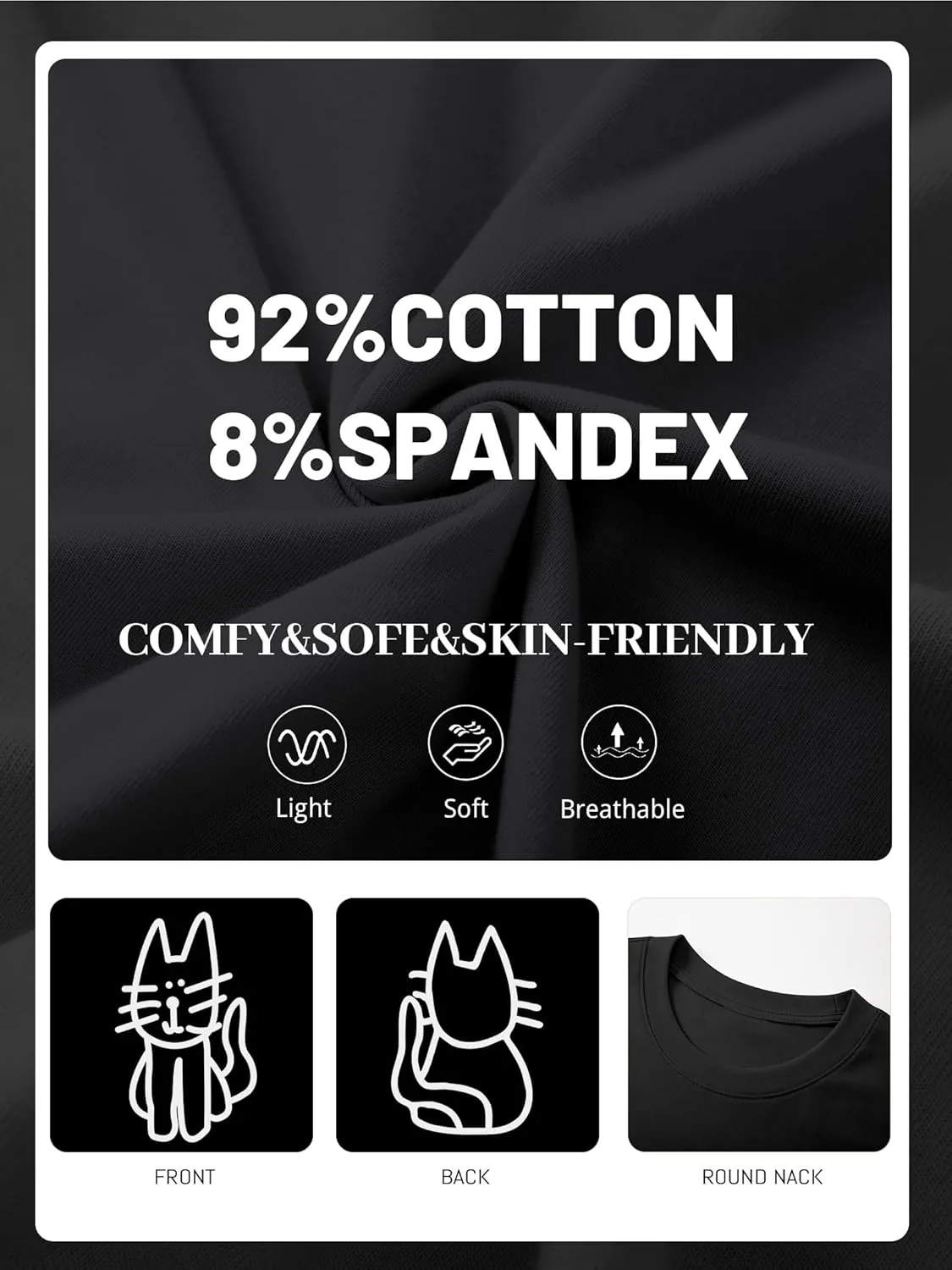 Cute Cat Shirts for Women Oversized Black Cat Graphic Tshirt Casual T-Shirt Kawaii Tees Aesthetic Funny Tops