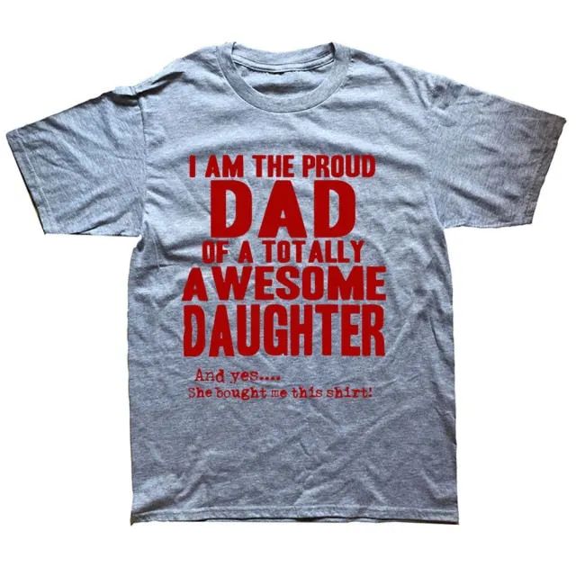 Daddy And Daughter Best Friends For Life Dad Gift Printed Cotton Short Sleeve T-Shirts