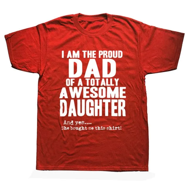Daddy And Daughter Best Friends For Life Dad Gift Printed Cotton Short Sleeve T-Shirts