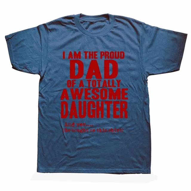 Daddy And Daughter Best Friends For Life Dad Gift Printed Cotton Short Sleeve T-Shirts