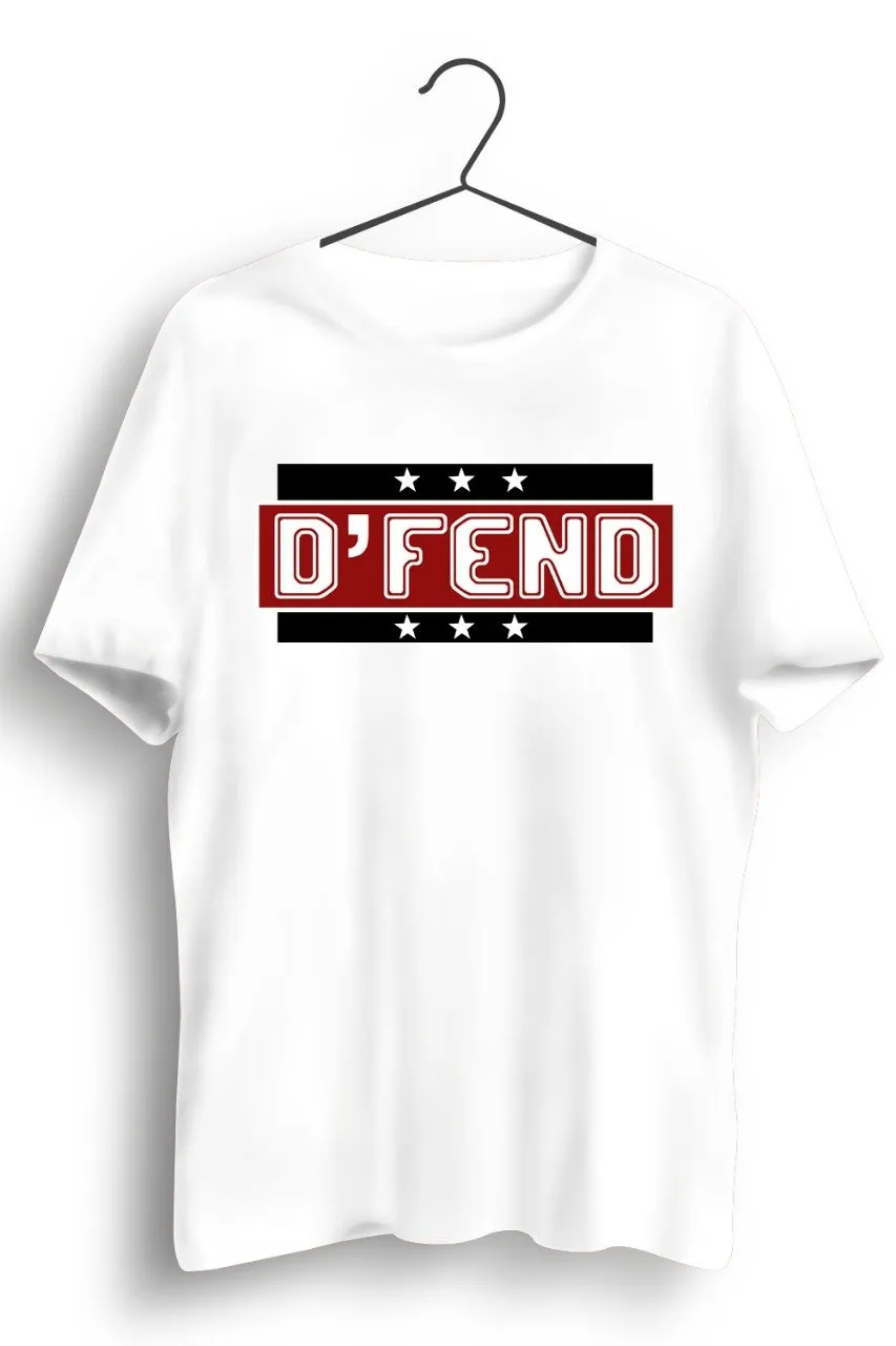 DFend Logo White Tshirt