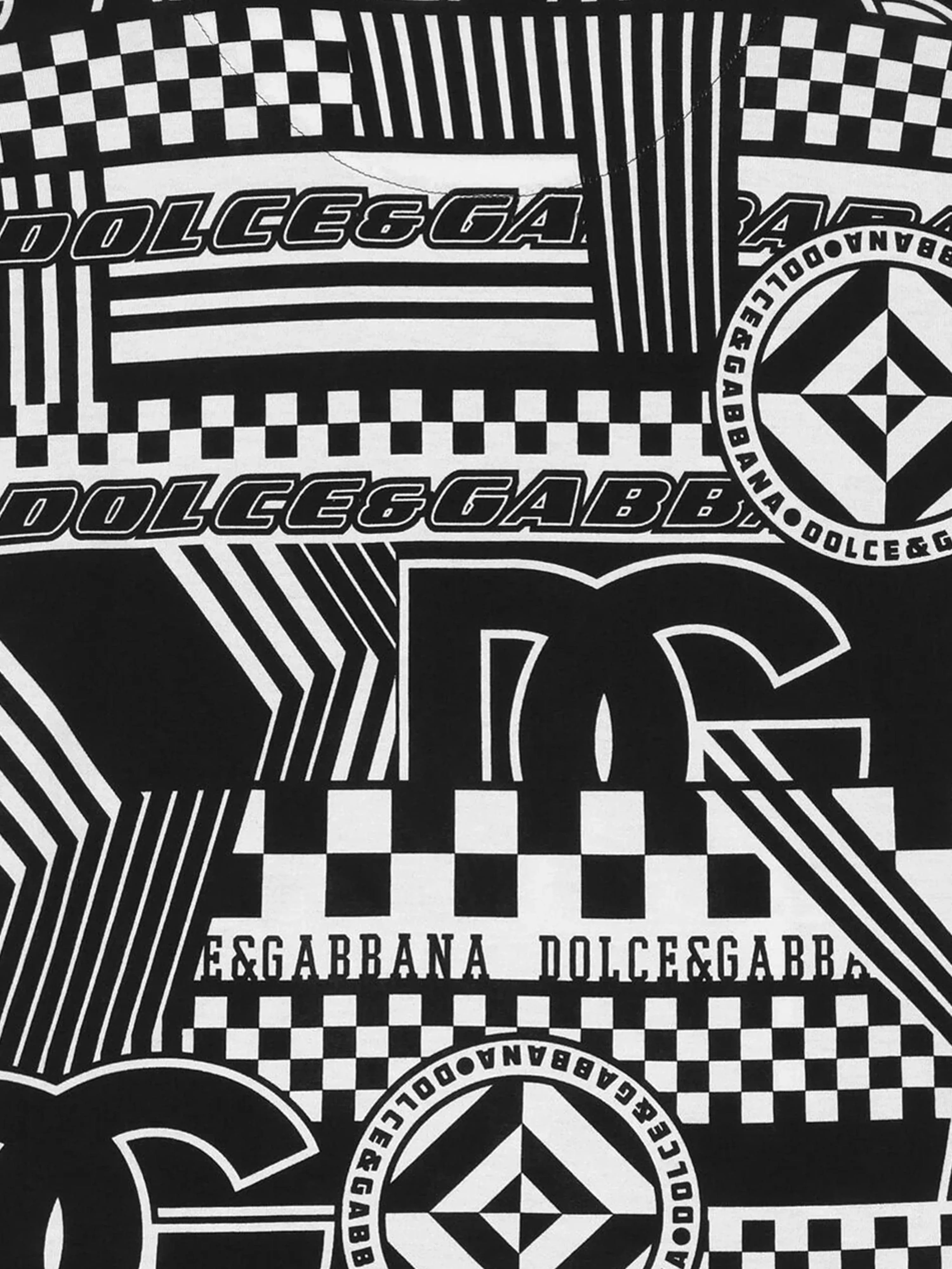 Dolce & Gabbana Boys DG Logo T-Shirt in Black