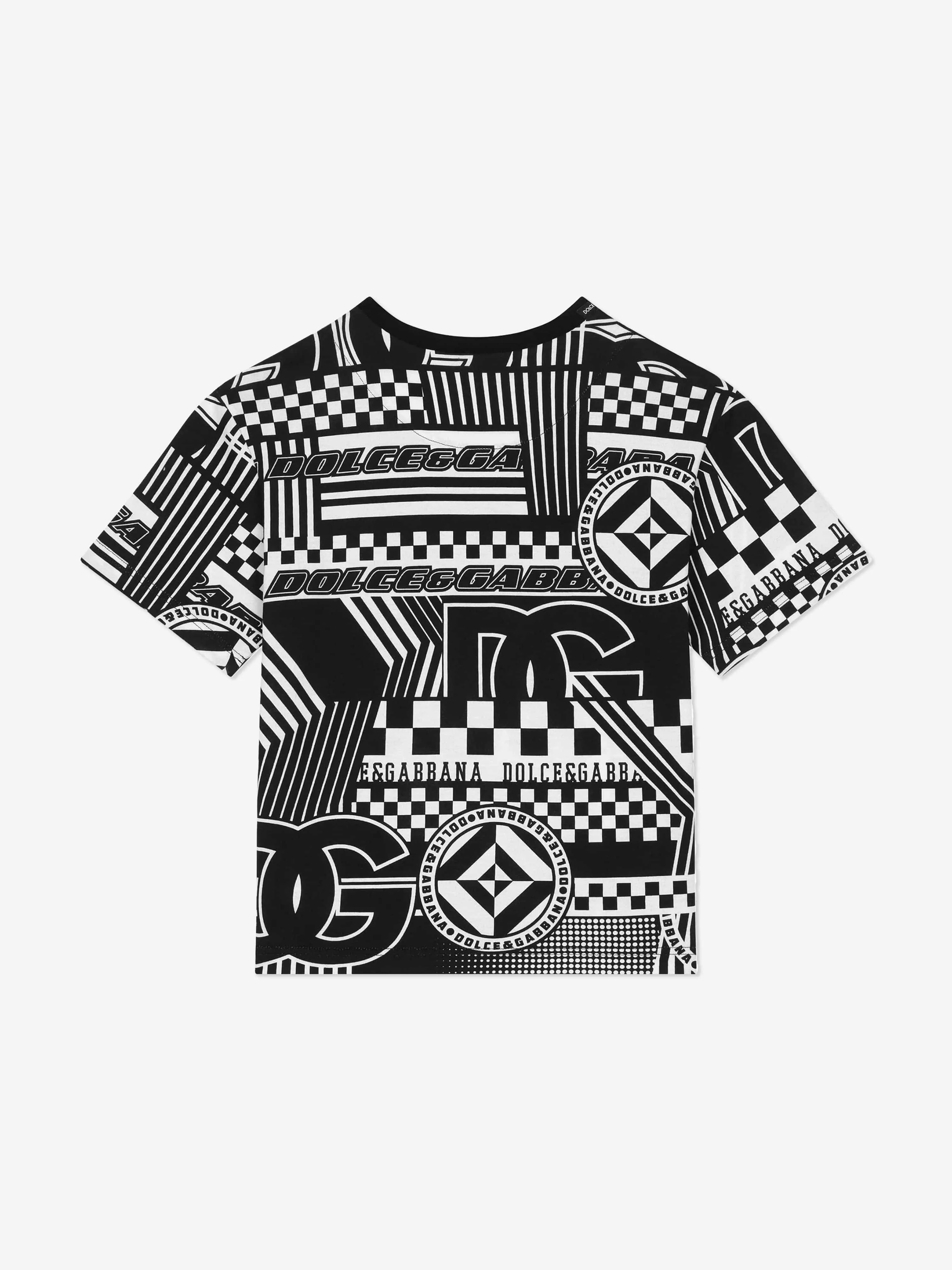 Dolce & Gabbana Boys DG Logo T-Shirt in Black