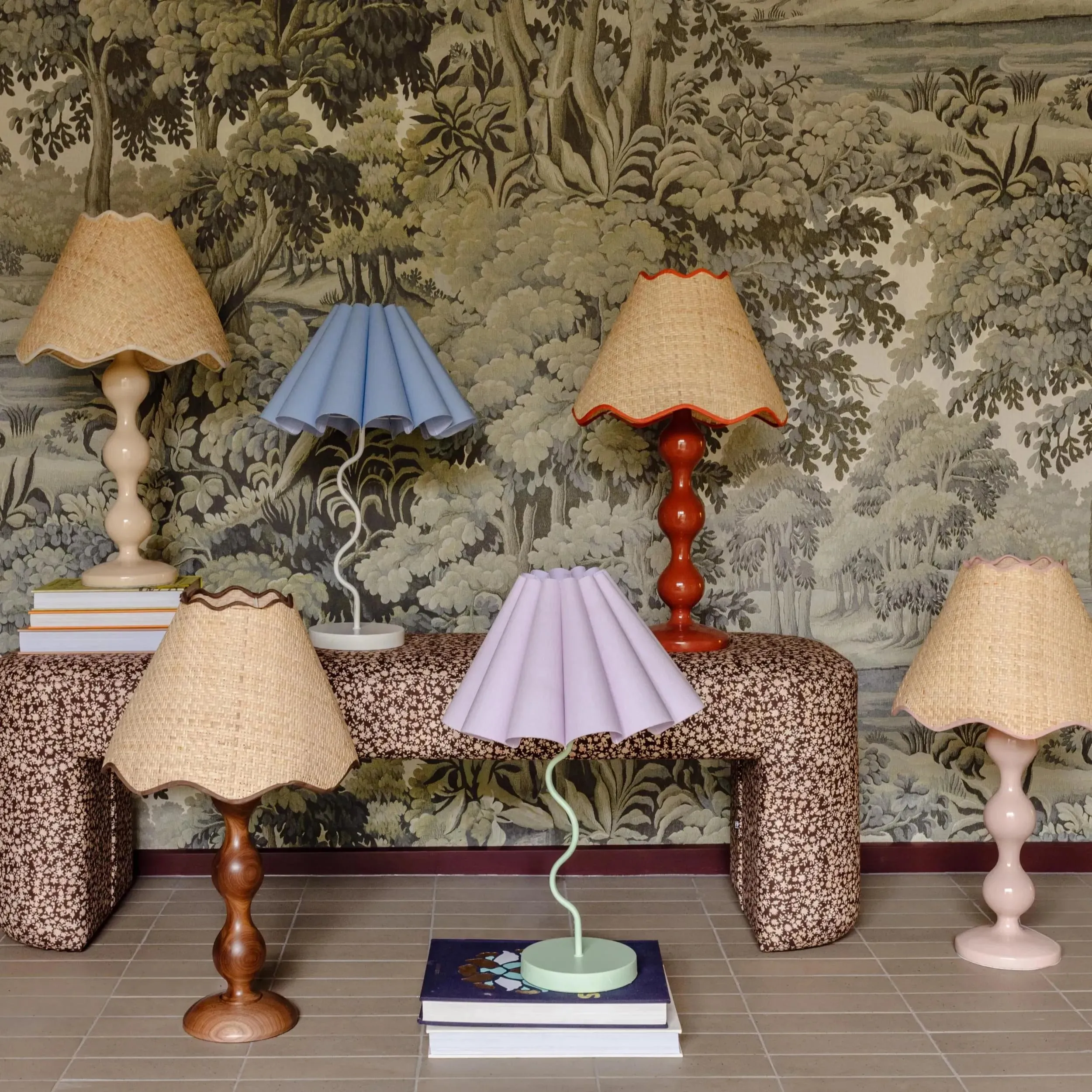 Evie Table Lamp - Walnut