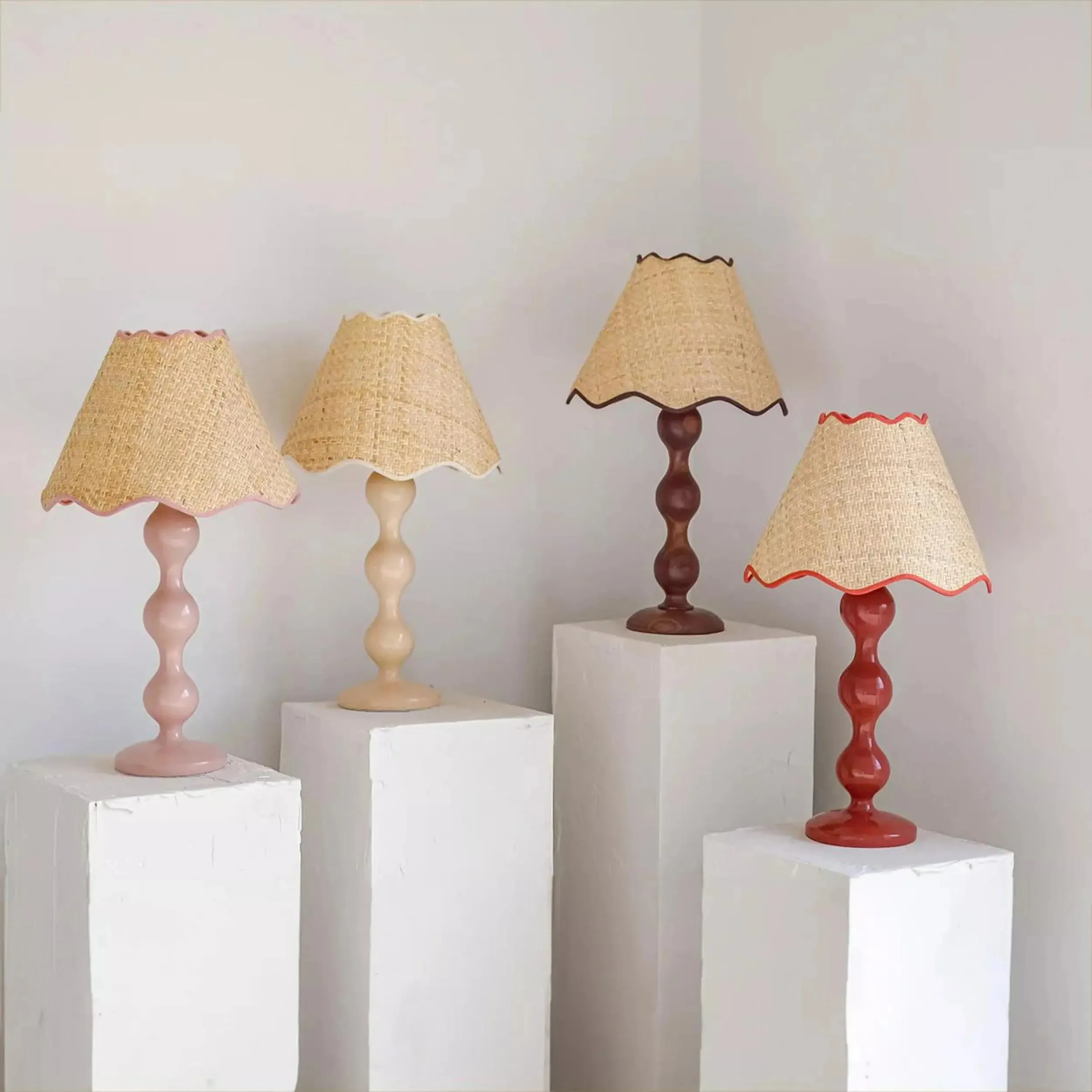Evie Table Lamp - Walnut