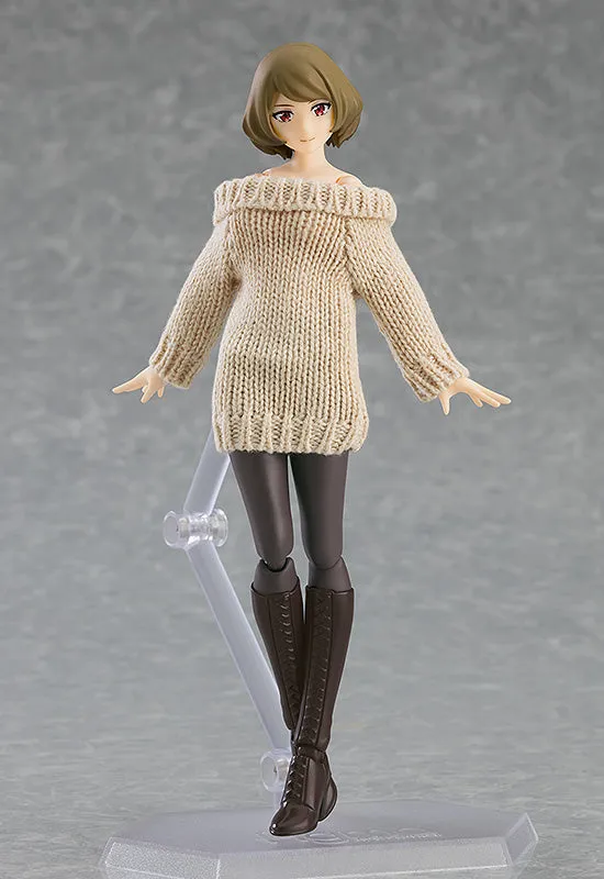 figma Styles figma Styles Off-the-Shoulder Sweater Dress (Gray)