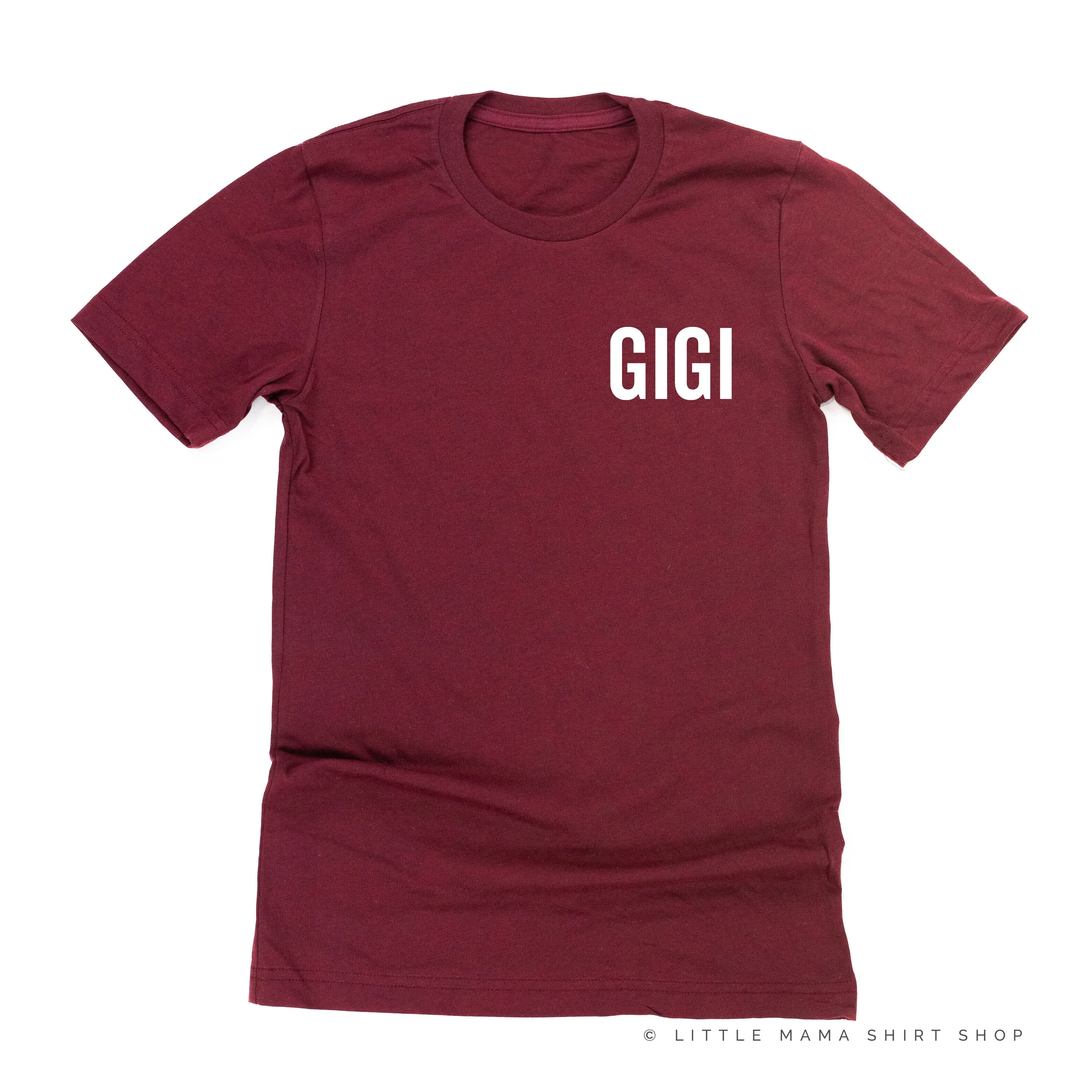 GIGI - BLOCK FONT POCKET SIZE - Unisex Tee