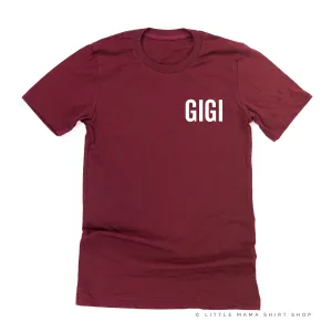 GIGI - BLOCK FONT POCKET SIZE - Unisex Tee