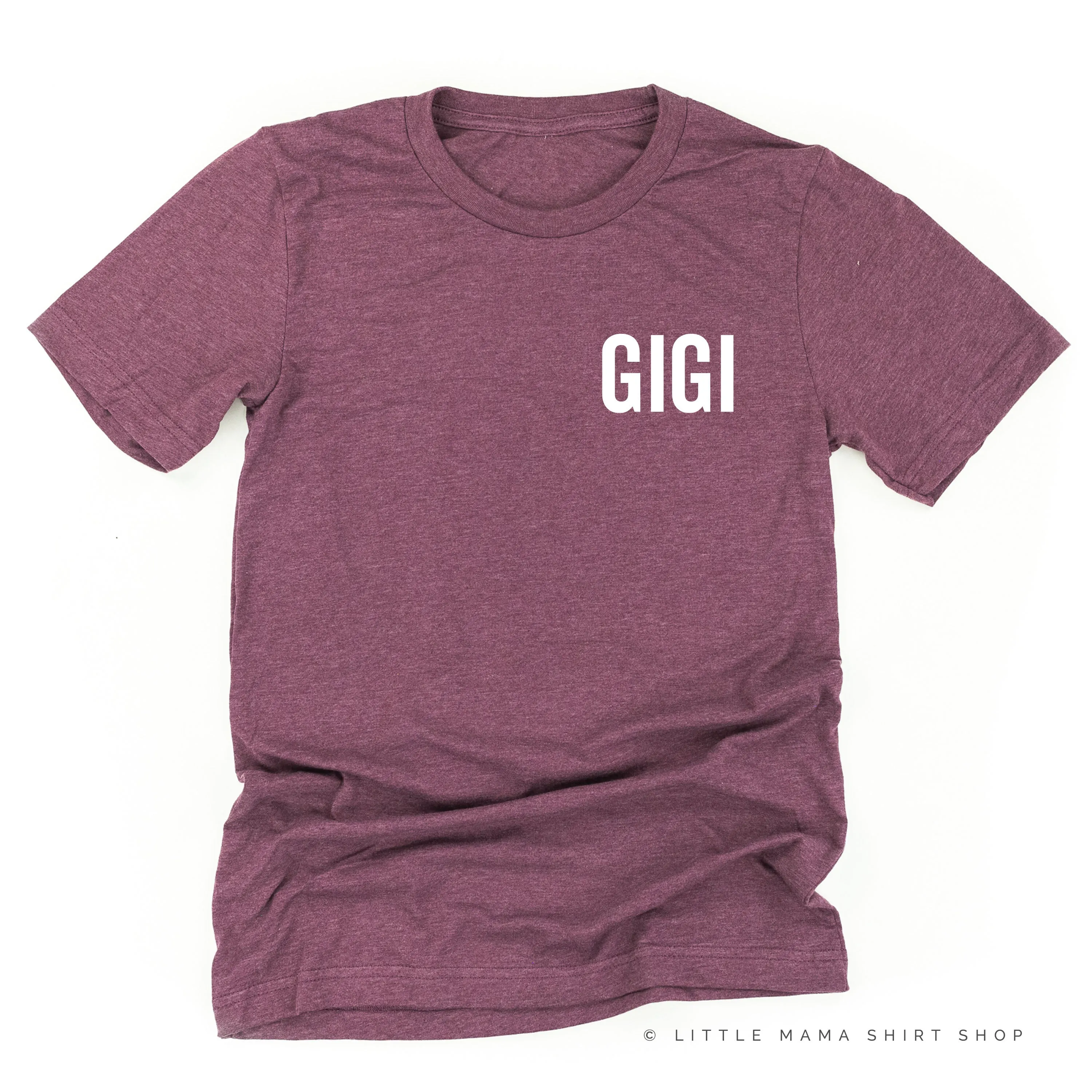GIGI - BLOCK FONT POCKET SIZE - Unisex Tee