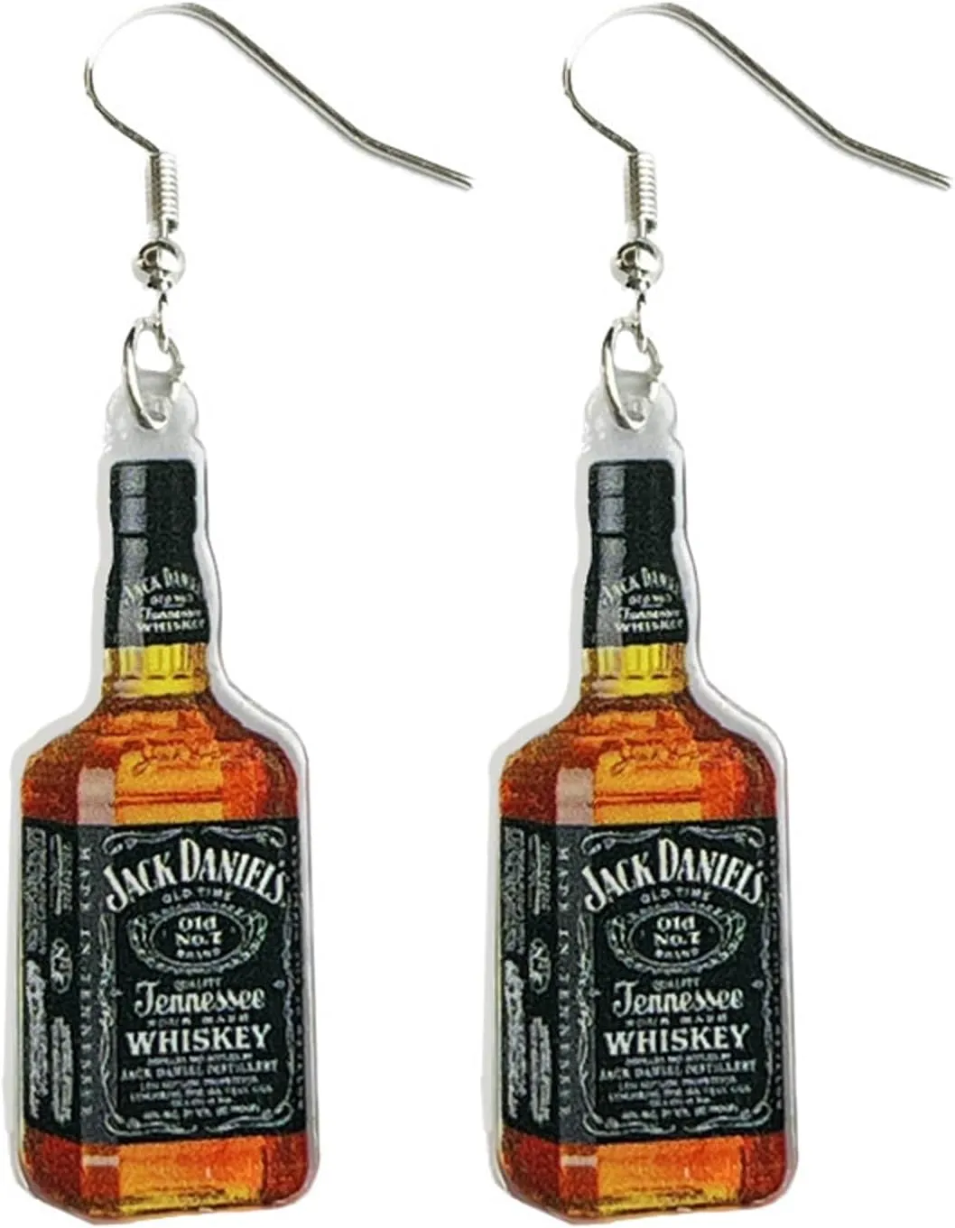 Hawaiian Cocktail Drink Dangle Drop Earrings Colorful Lightweight Acrylic Miniature Beer Wine Whisky Earrings Lovely Bohemia Summer Beach Vacation Earring for Women Girls Party Prom Jewelry Gifts