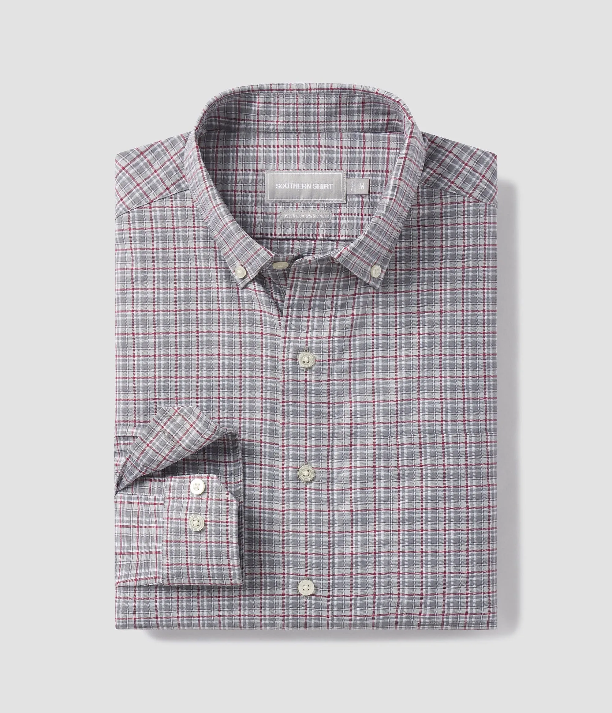 Henderson Plaid LS - Memorial Gray