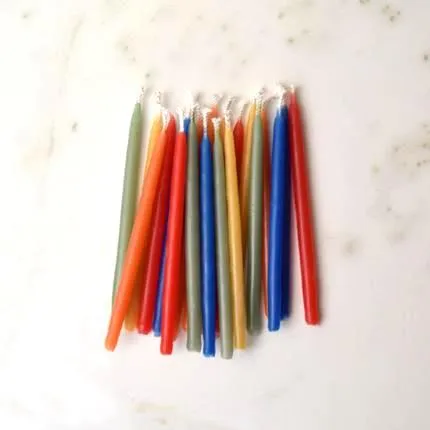 Honey Candles Beeswax Birthday Candles - Royal 20pk
