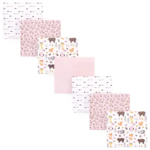 Hudson Baby Cotton Flannel Receiving Blankets Bundle, Girl Pinecone