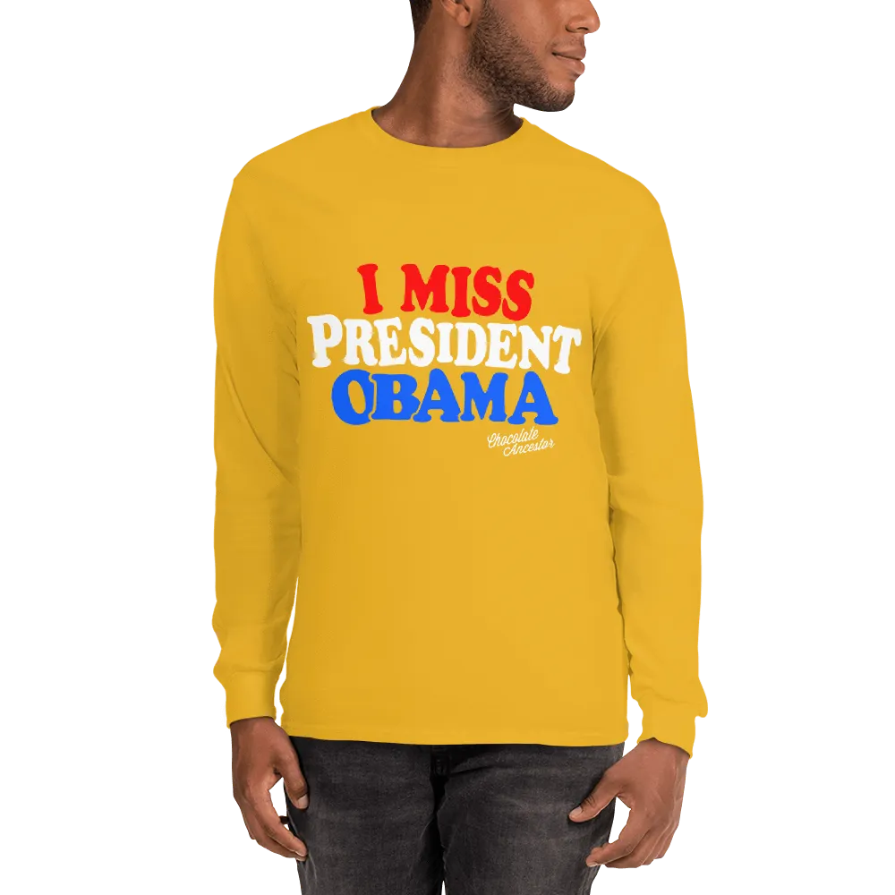 I Miss President Obama (RWB) Unisex Long Sleeve T-Shirt