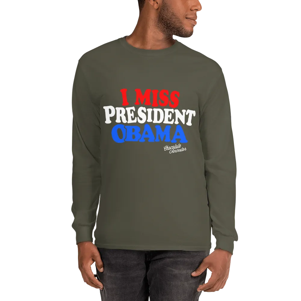 I Miss President Obama (RWB) Unisex Long Sleeve T-Shirt