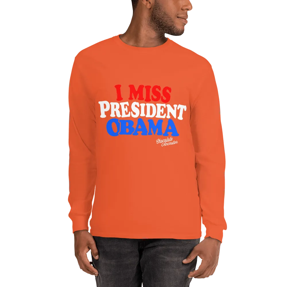I Miss President Obama (RWB) Unisex Long Sleeve T-Shirt
