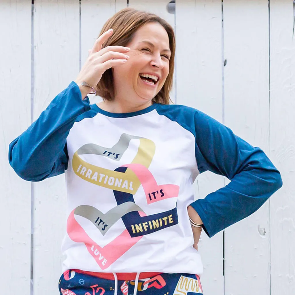 Infinite Love Raglan Shirt with Long Sleeves - Adult