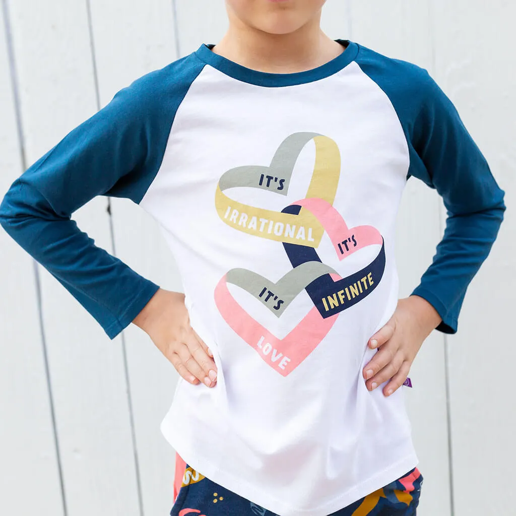 Infinite Love Raglan Shirt with Long Sleeves - Adult