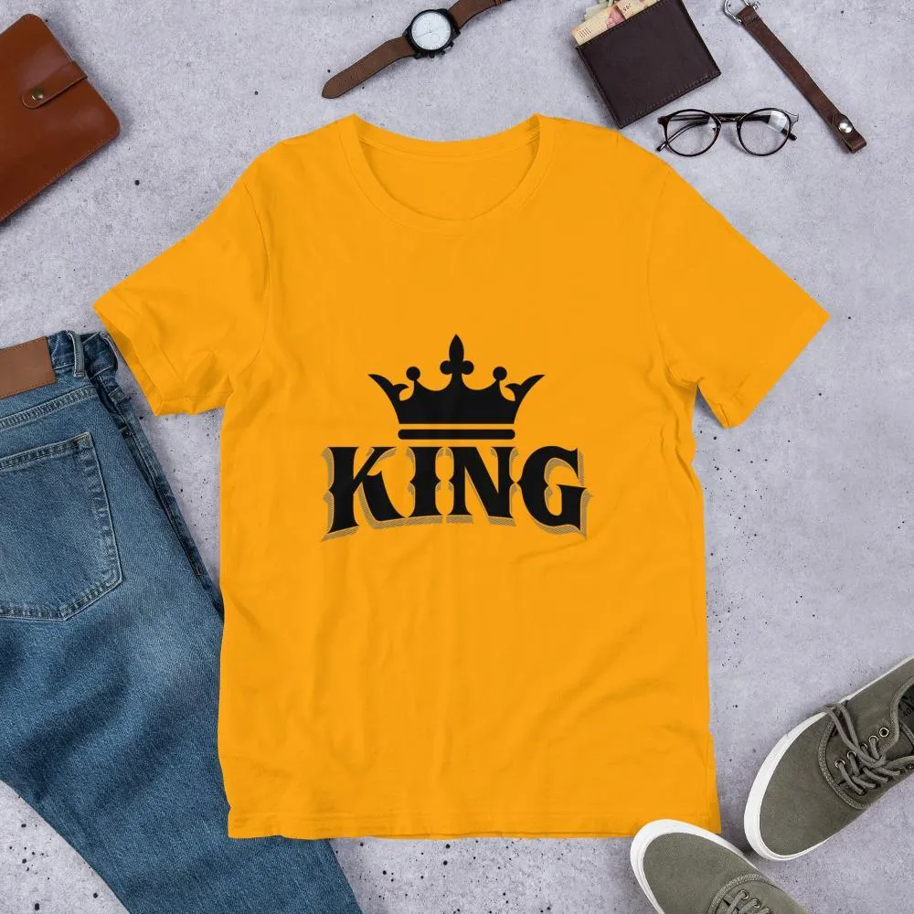 King w/ Crown (Black) Short-Sleeve Unisex T-Shirt