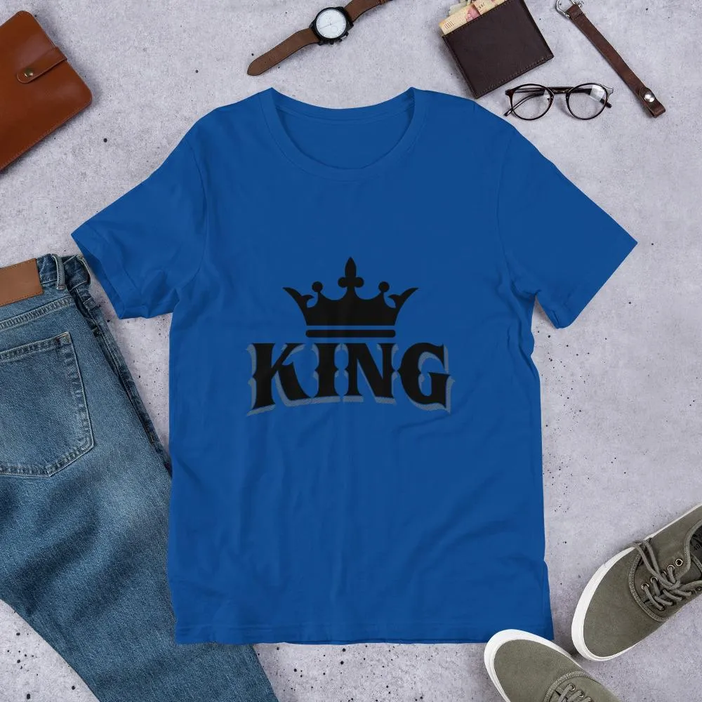King w/ Crown (Black) Short-Sleeve Unisex T-Shirt
