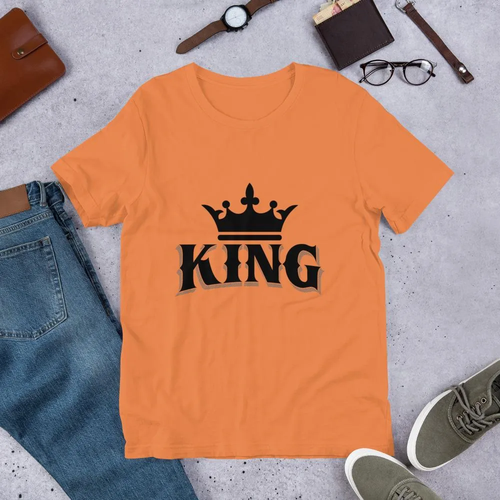 King w/ Crown (Black) Short-Sleeve Unisex T-Shirt