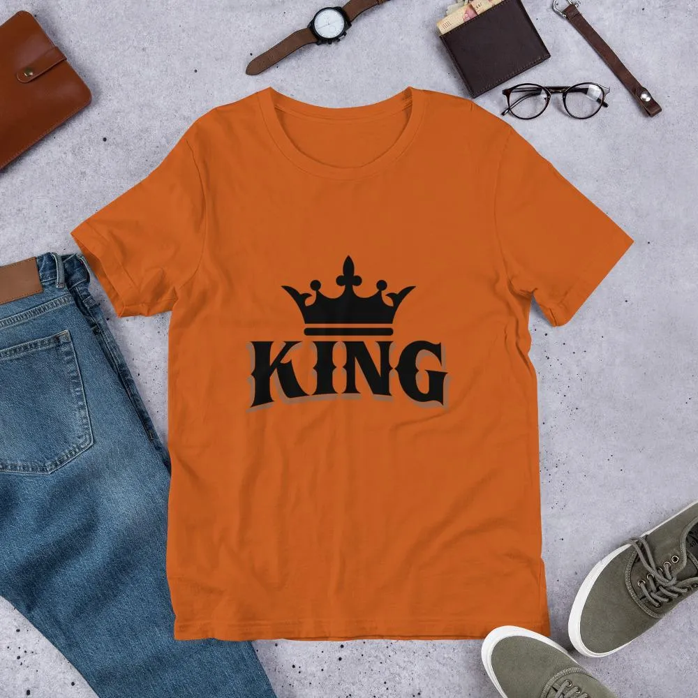King w/ Crown (Black) Short-Sleeve Unisex T-Shirt