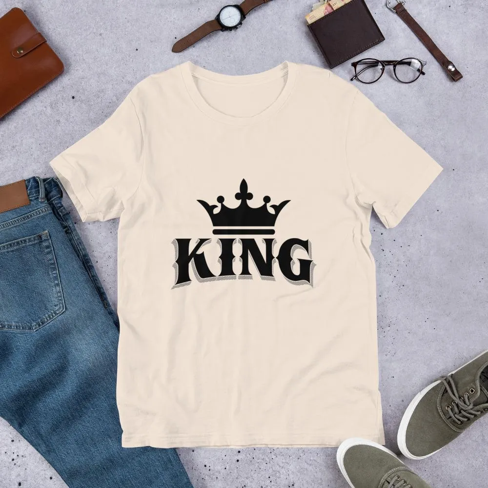 King w/ Crown (Black) Short-Sleeve Unisex T-Shirt