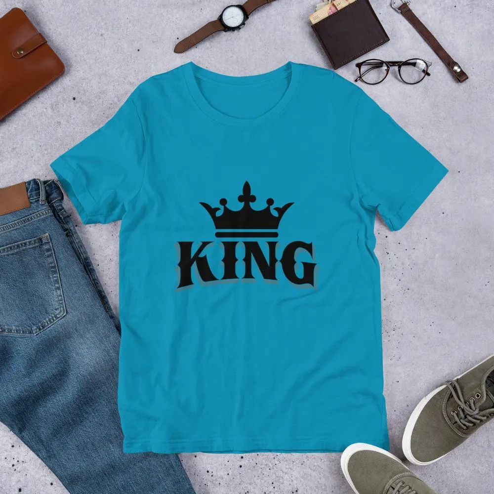 King w/ Crown (Black) Short-Sleeve Unisex T-Shirt