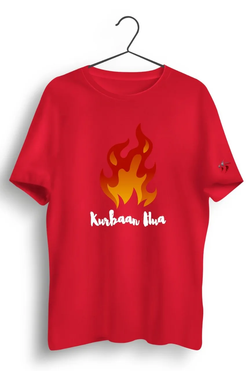 Kurbaan Hua Red Tshirt