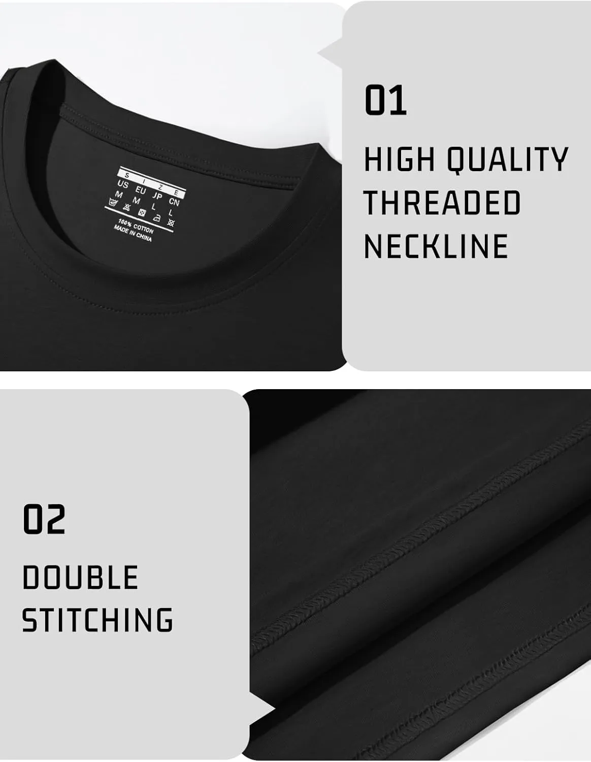 MAGNIVIT Men's Shirts Short Sleeve Cotton T-Shirt Crew Neck Light Tees Classic Basic Casual Tops Plain Soft Shirt