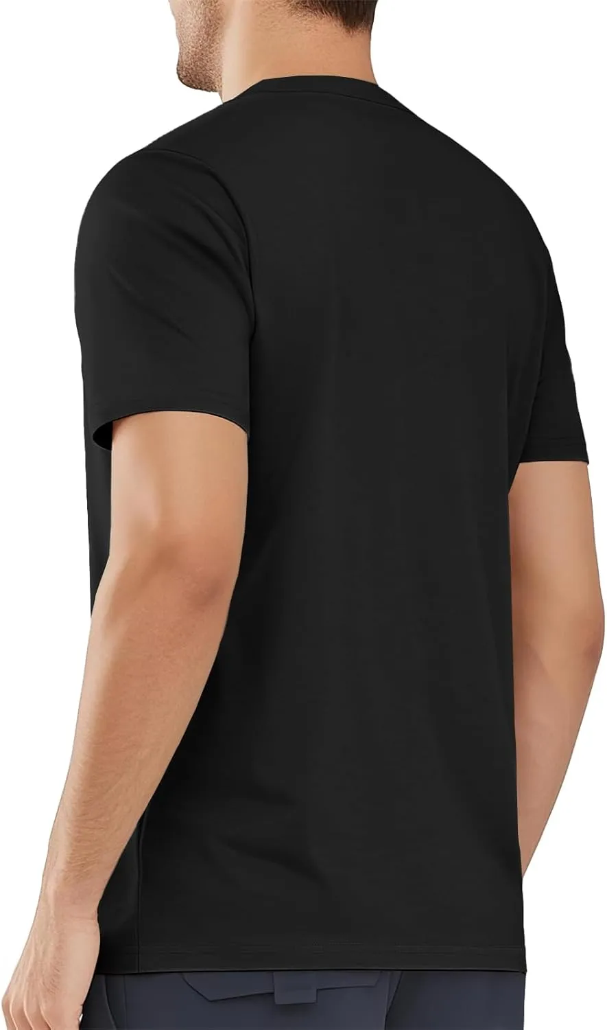 MAGNIVIT Men's Shirts Short Sleeve Cotton T-Shirt Crew Neck Light Tees Classic Basic Casual Tops Plain Soft Shirt
