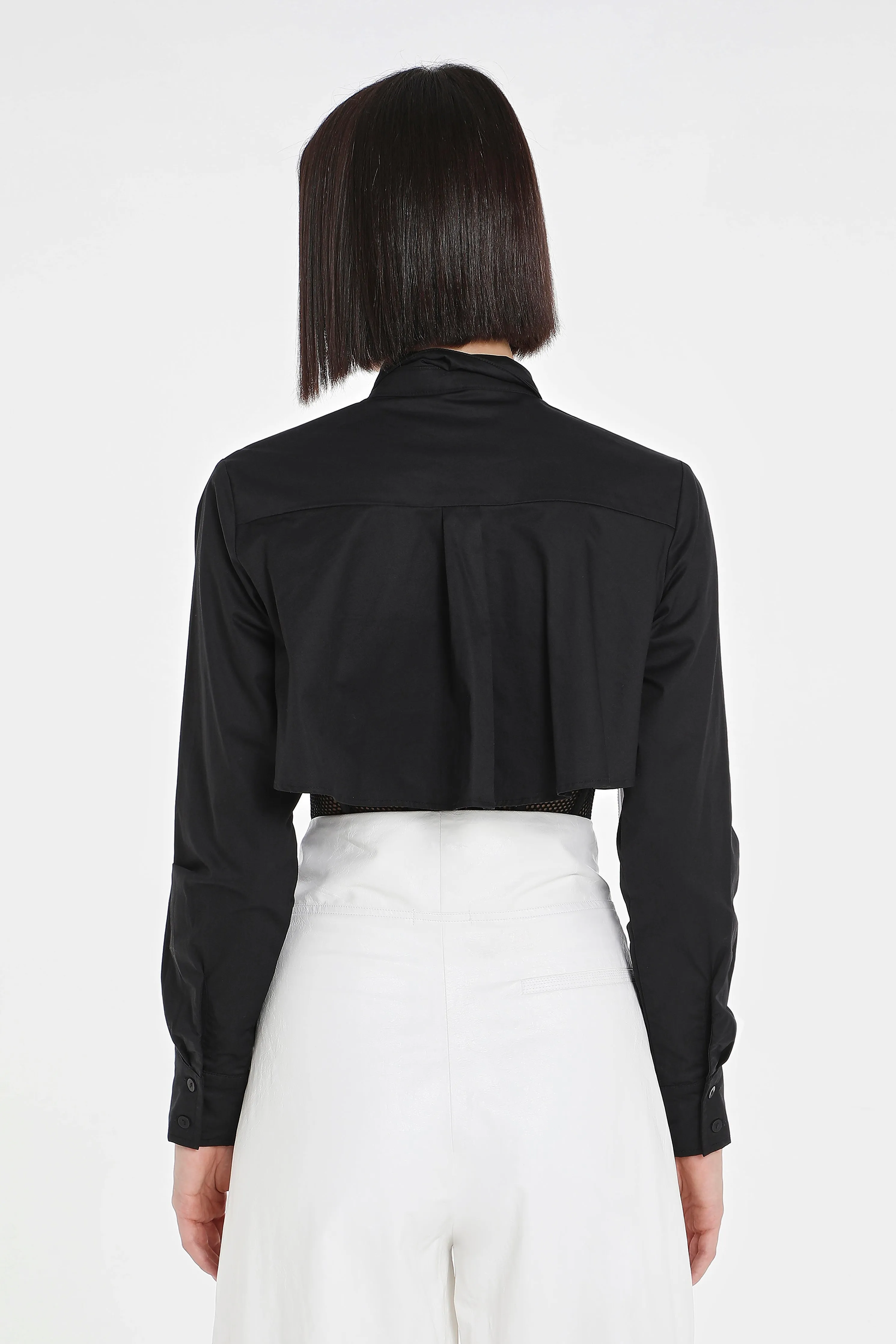 MESH CORSET SHIRT W/ BRA LINES