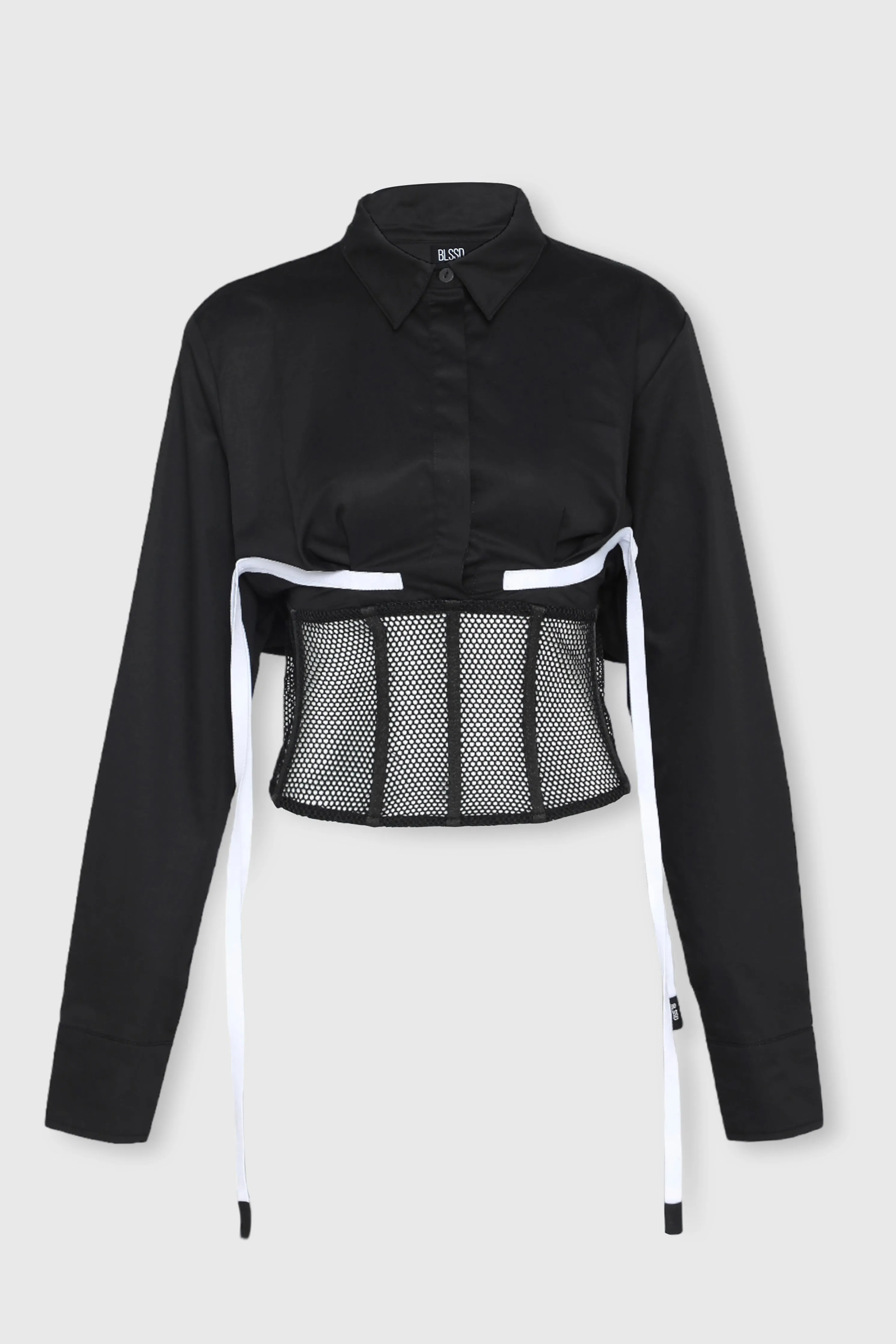 MESH CORSET SHIRT W/ BRA LINES