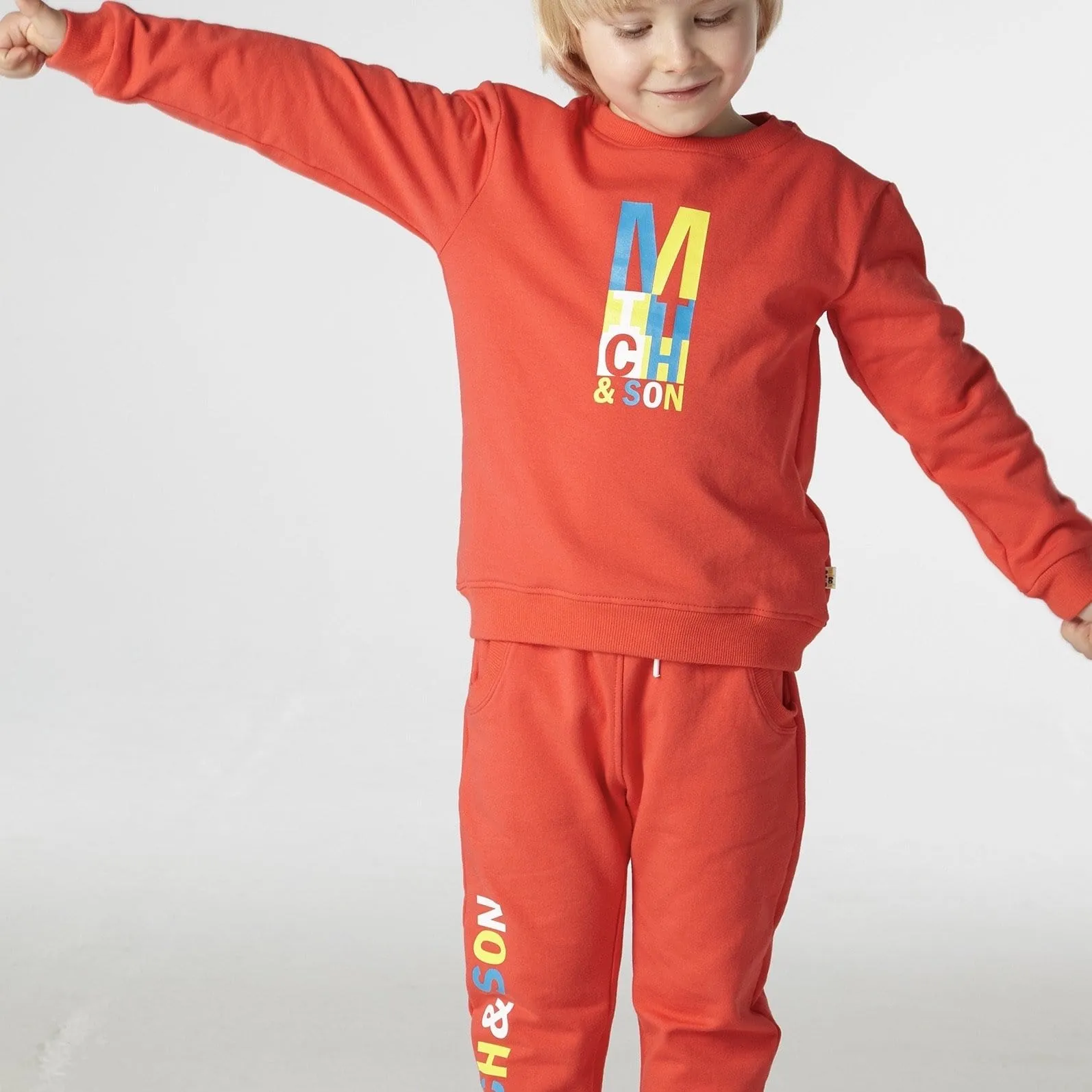 MITCH & SON - Red Logo Tracksuit - Red