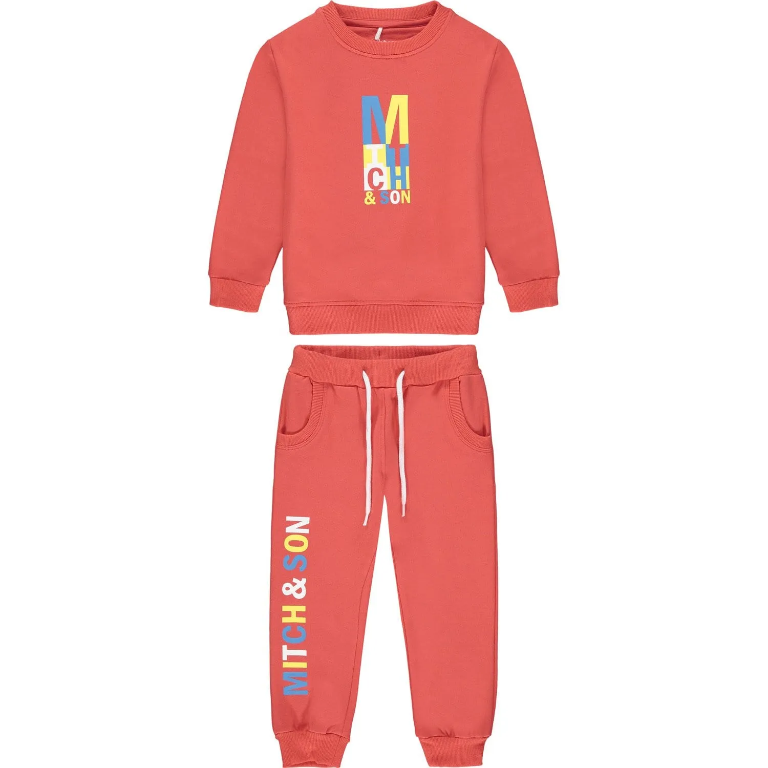 MITCH & SON - Red Logo Tracksuit - Red