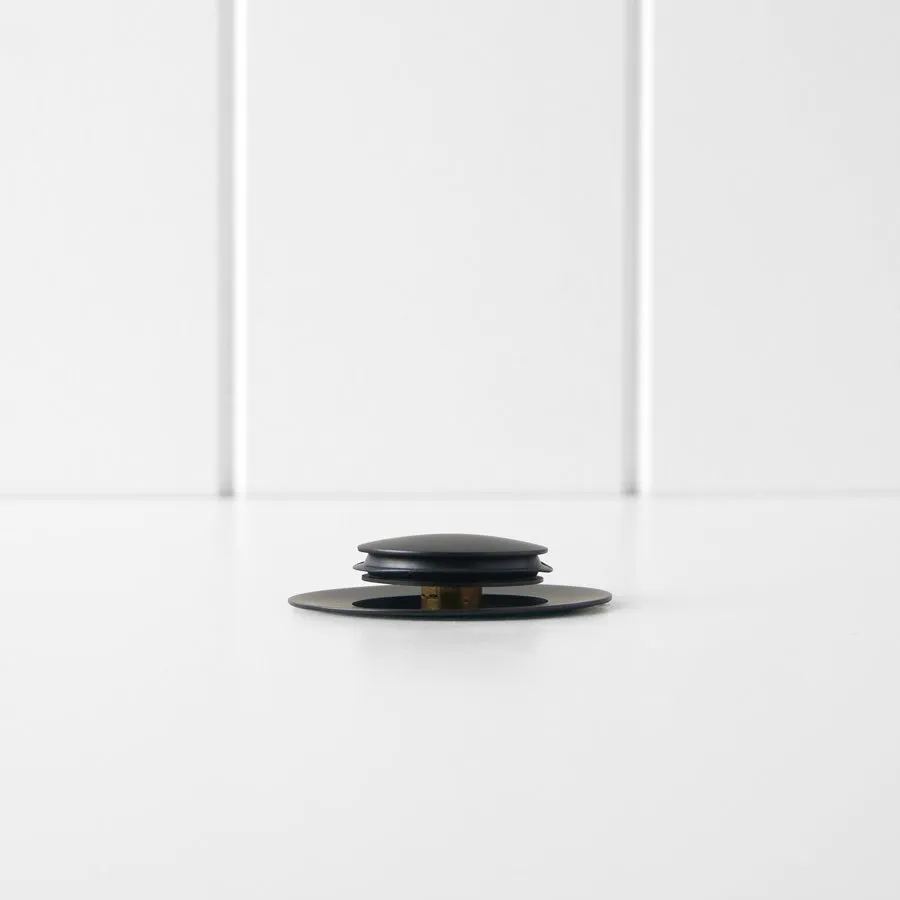 Pop Up Waste Black Matte - No Overflow