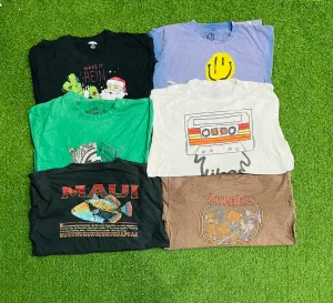 Printed T-Shirts 40 Pcs