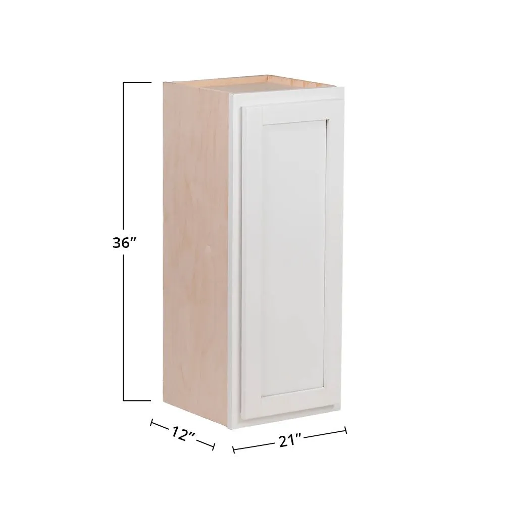 Pure White 21" x 36" Wall Cabinet