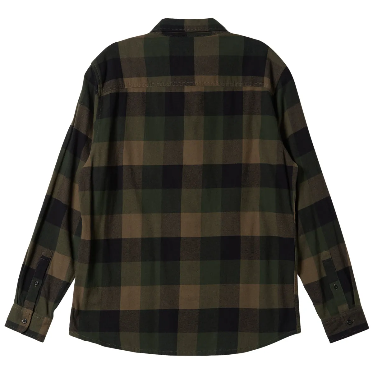 Quiksilver Motherfly Long Sleeve Button-Down Flannel Shirt